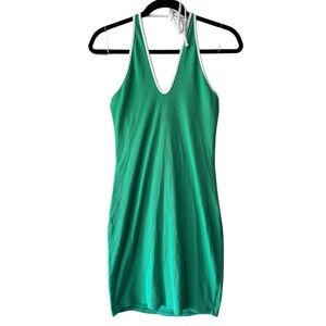 Wild Fable Green Halter Top Ribbed Dress